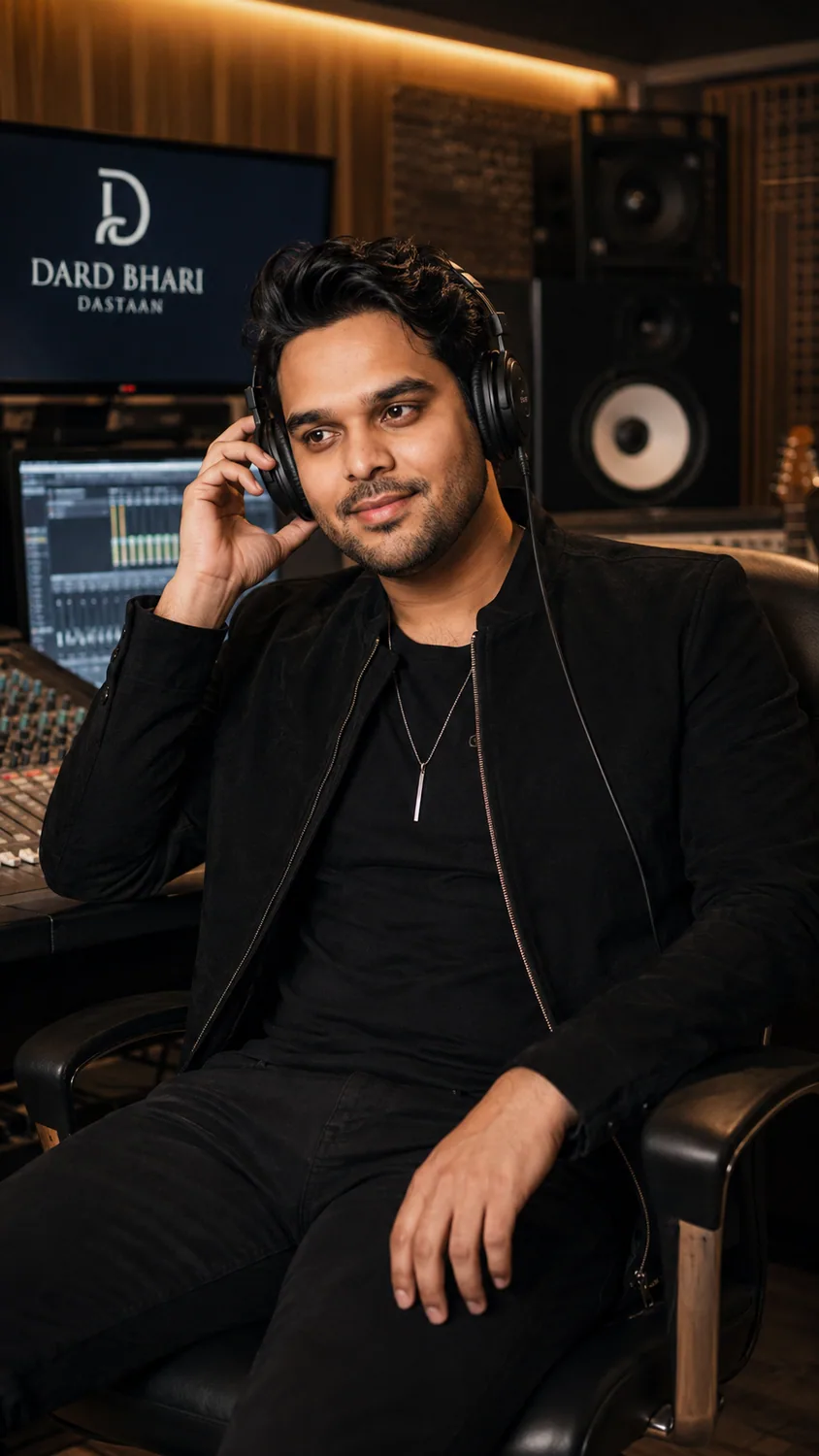 Arslan Imdad photographed for Dard Bhari Dastaan. Studio calls that keep running into the evening.